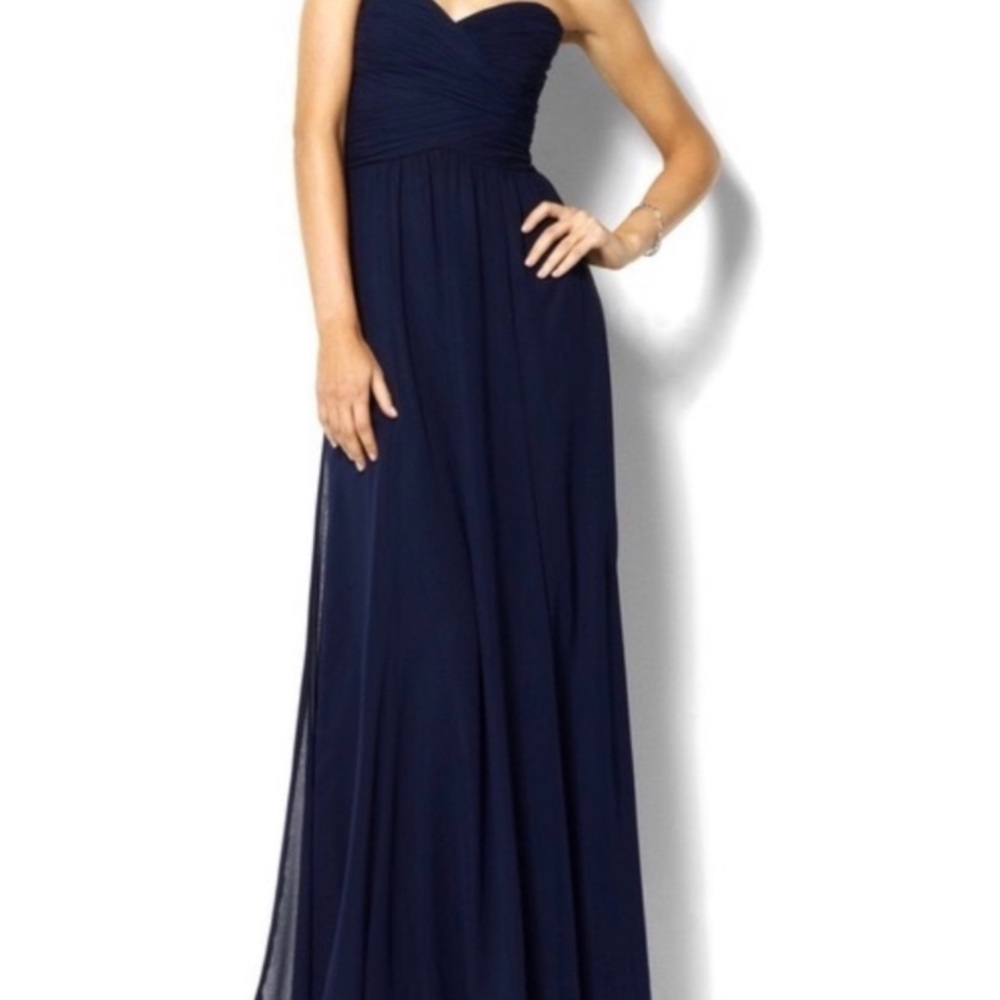 Ralph Lauren Navy Strapless Gown